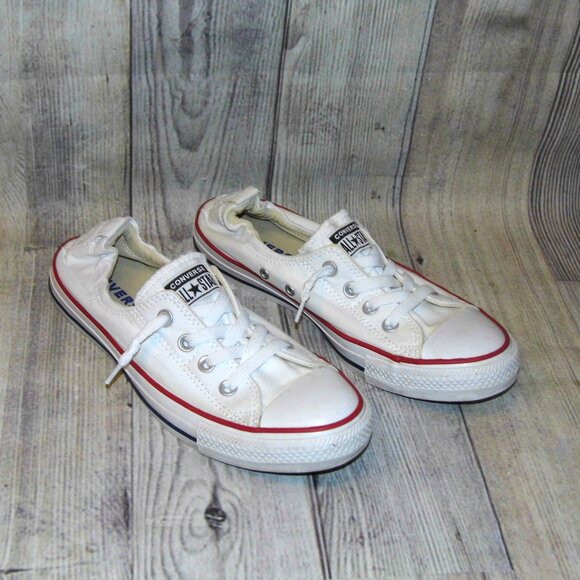 CONVERSE Chuck Taylor All Star Shoreline White Sneakers Womens Size 9 - Picture 1 of 7